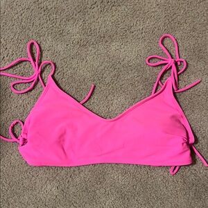 No Boundaries Pink Bikini Top